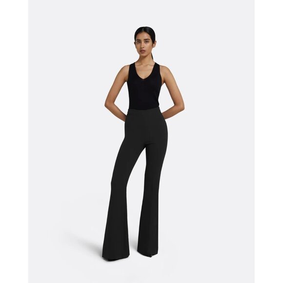 Safiyaa Halluana Side Zip Trousers in Black - Picture 2 of 5